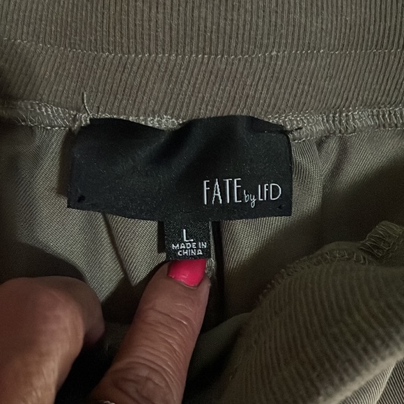 Fate by ltd Joggers. Soft and color is Light Olive . NEW never worn - Picture 3 of 6